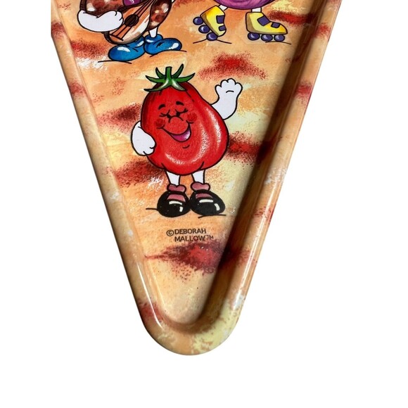 VTG Deborah Mallow Pizza Slice Shaped Party Topping Plates Plastic Set 3 *Read* - Picture 8 of 8